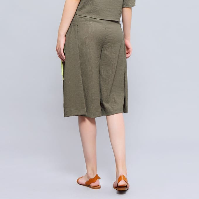Casual brede been capri -broek