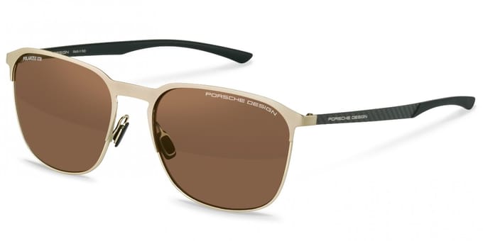Porsche Design P8979 GOLD/BROWN ANTI-REFLECTIVE POLARIZED 57/18/145 Unisex Zonnebrillen