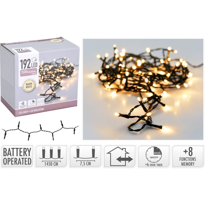DecorativeLighting LED verlichting - 192 LED - Warm Wit