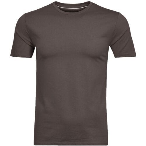 Ragman T-Shirt Uni Round Neck Keep Dry Finish Leisteen / male