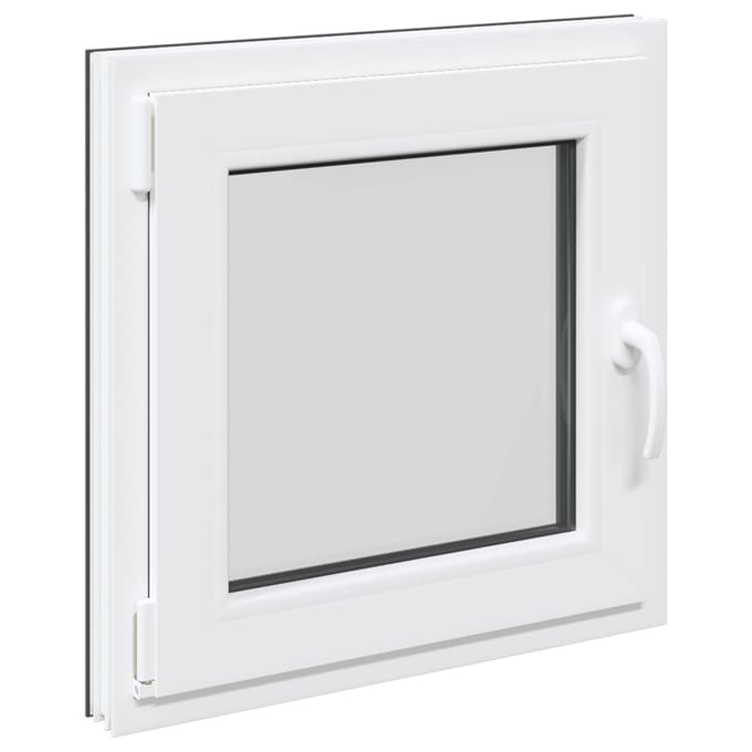 vidaXL - Kleur - binnenkant - kelderraam - Wit - RISOR - 60 - x - 60 - cm