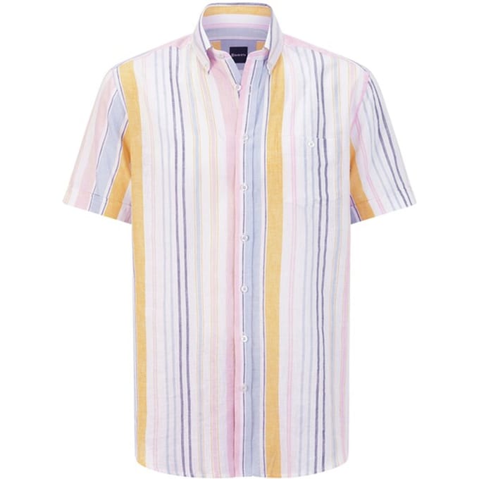 Babista herren Overhemd Met Korte Mouwen - 43/44 - wit - Plus Size