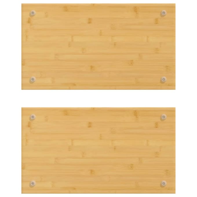 Panneaux de Couverture de Cuisinière 2 pcs 50 x 28 x 1,5 cm Bambou
