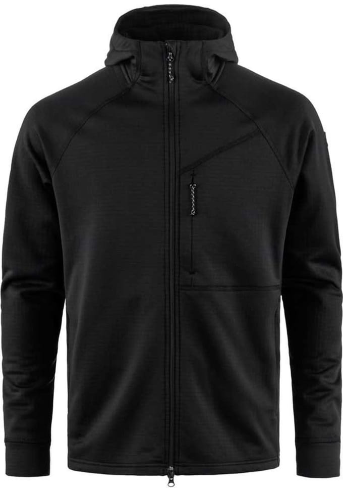 Fjällräven Abisko Grid Fleece Met Volledige Rits Zwart S Man