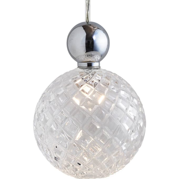 EBB & FLOW Uva L Bal zilver transparant klein ruitjes