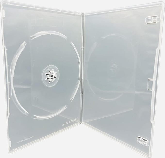 10 X Clear Slim 7mm Back DVD/CD/BLU RAY Case - Dragon Trading® - Durable Storage Solution