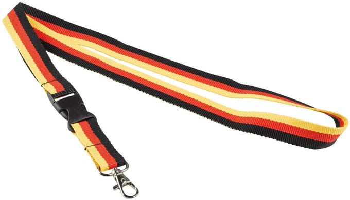 Amscan Sleutelkoord Duitsland 90 Cm Polyester Zwart/rood/geel