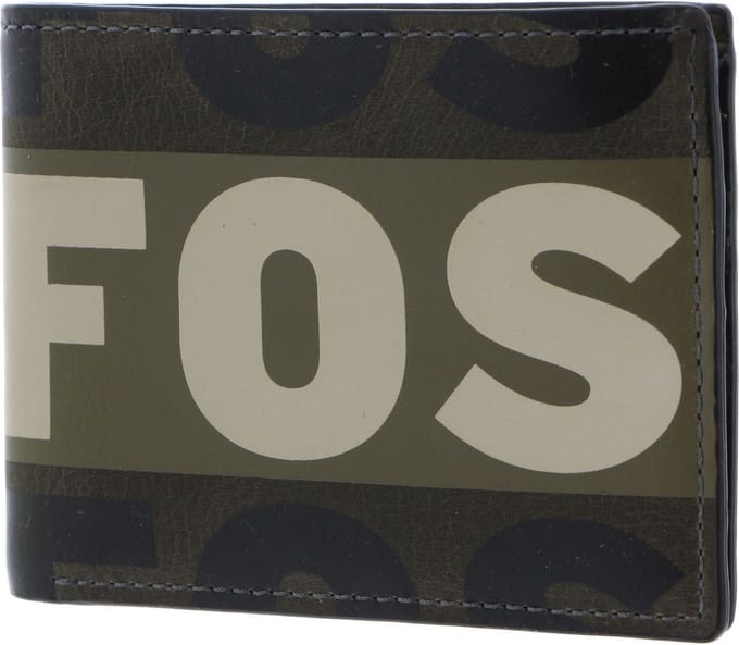 FOSSIL Portemonnee Maury Bifold Wallet Dark Loden Groene Veelkleurig