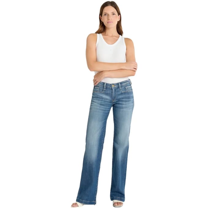 Vrouwelijke Flared Jeans Le Temps des cerises Rosa