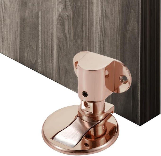 JGS ® Onzichtbare Magnetische Deurstopper Set van 2 met Verstelbare Hoogte en Zelfklevende Bevestiging