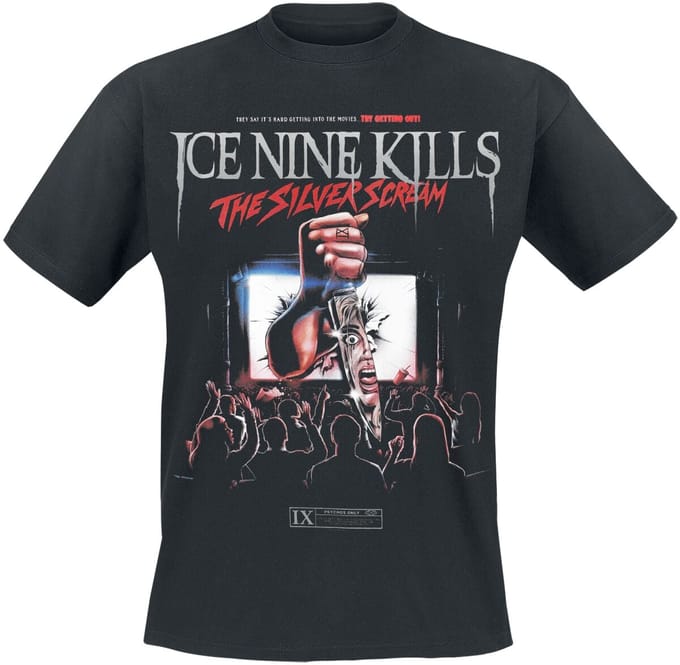 Ice Nine Kills T-shirt - Silver Screen - S tot 4XL - voor Mannen - zwart