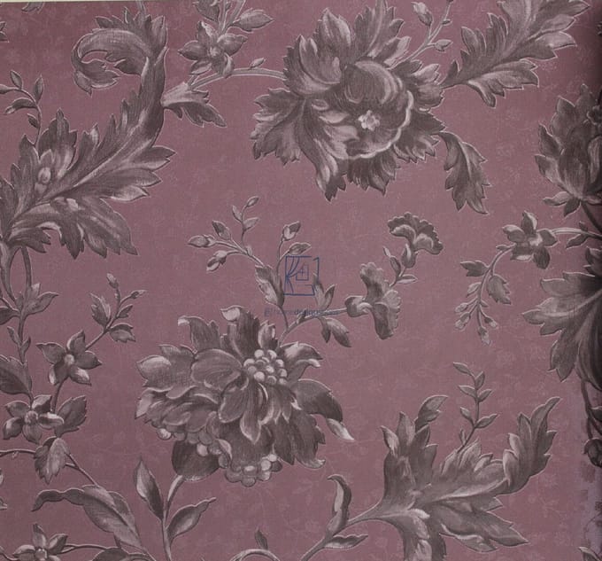 Eijffinger Westminster 320109 violet bloemen glans vinyl