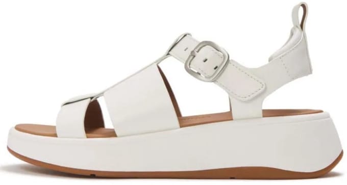 Fitflop F Mode Flatform Fisherman Sandalen Wit EU 36 Vrouw
