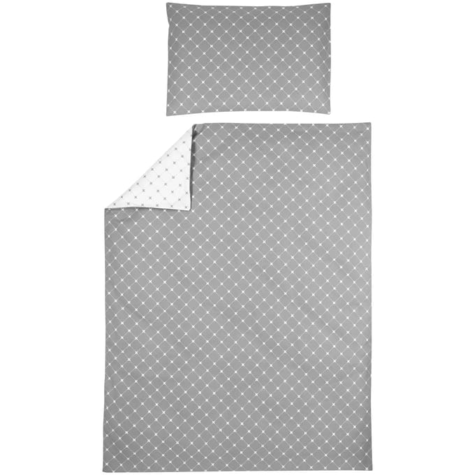 Meyco Baby X Mrs.Keizer Louis dekbedovertrek ledikant - grey - 100x135cm