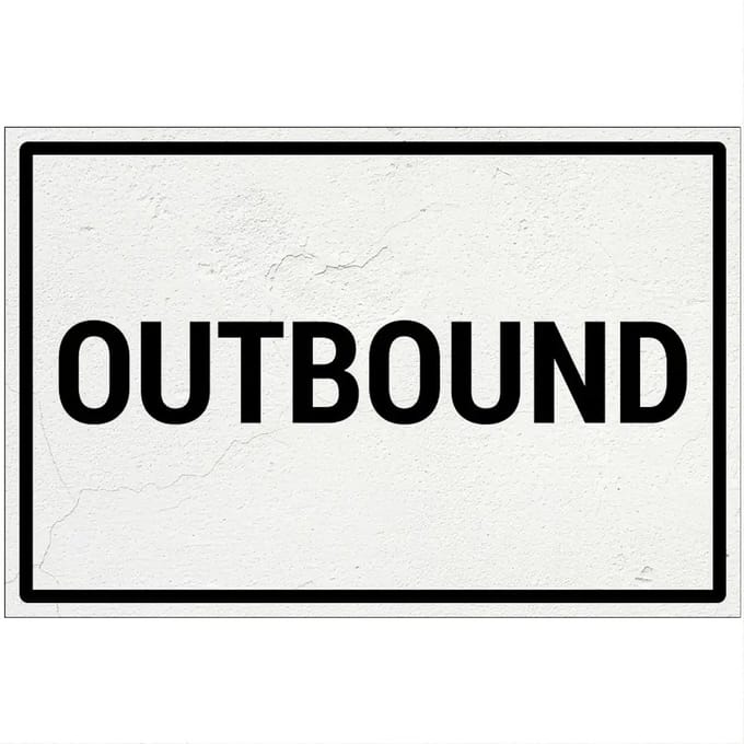 Outbound bord | Forex Re materiaal | 18 x 12 cm