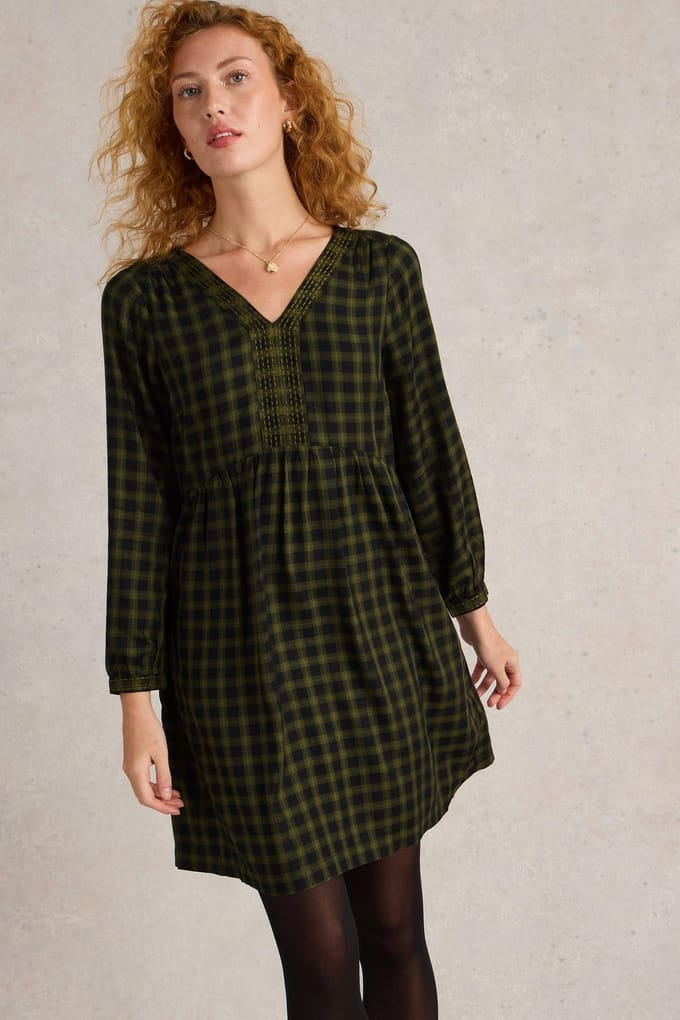White Stuff Penelope Dress Green Multi Taglia: 14 | Abiti in T-Shirt Outlet | Donna | Verde
