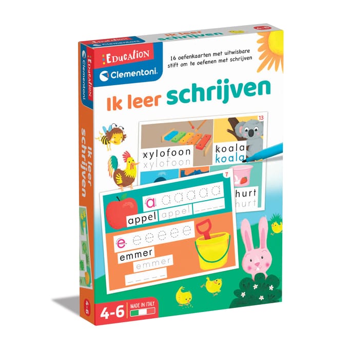 Clementoni - Oefenkaarten - Leren schrijven - Educatief Speelgoed - Vanaf 5 jaar