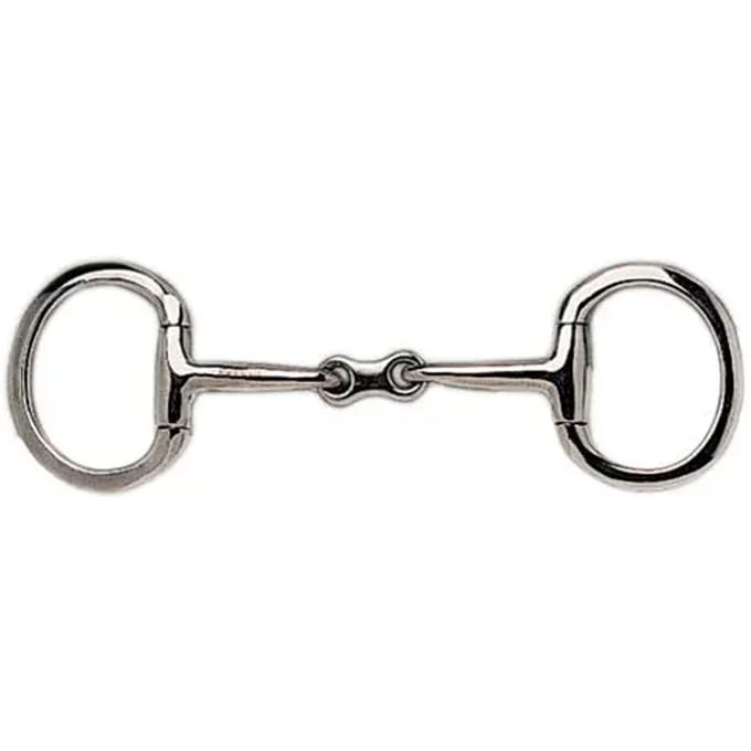 Mors voor Engelse paard met olijven, plaat en ring met platte rand Sefton