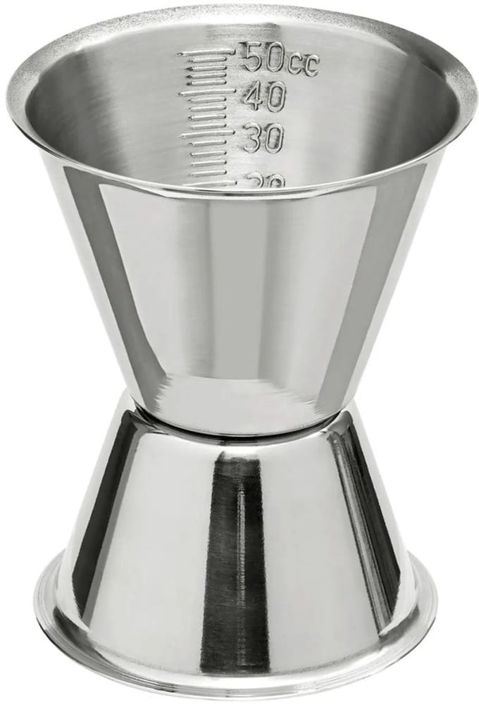 Jigger Messbeker 30/50ml Interne Schaal RVS