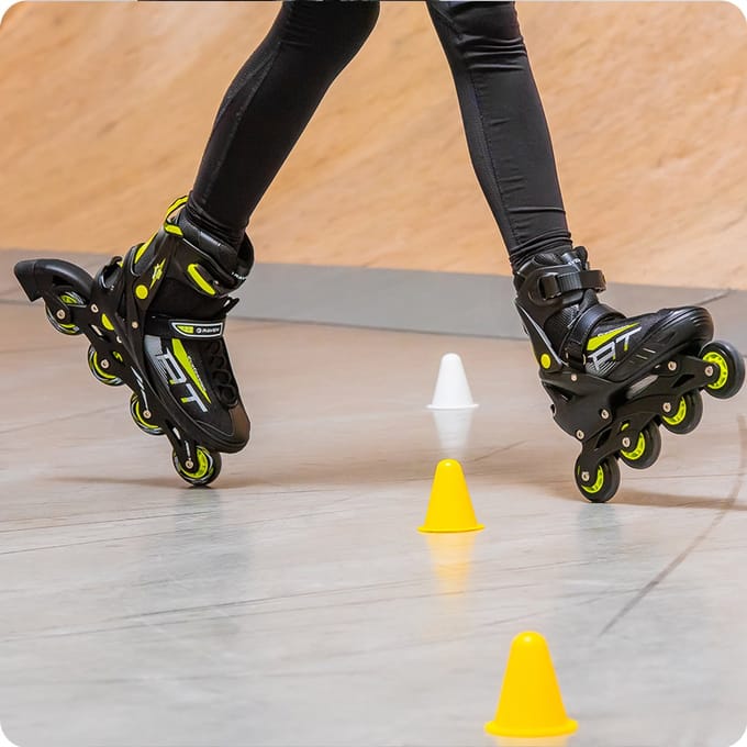 Verstelbare 3-in-1 Skates RAVEN Profession Zwart/Lime 35-39