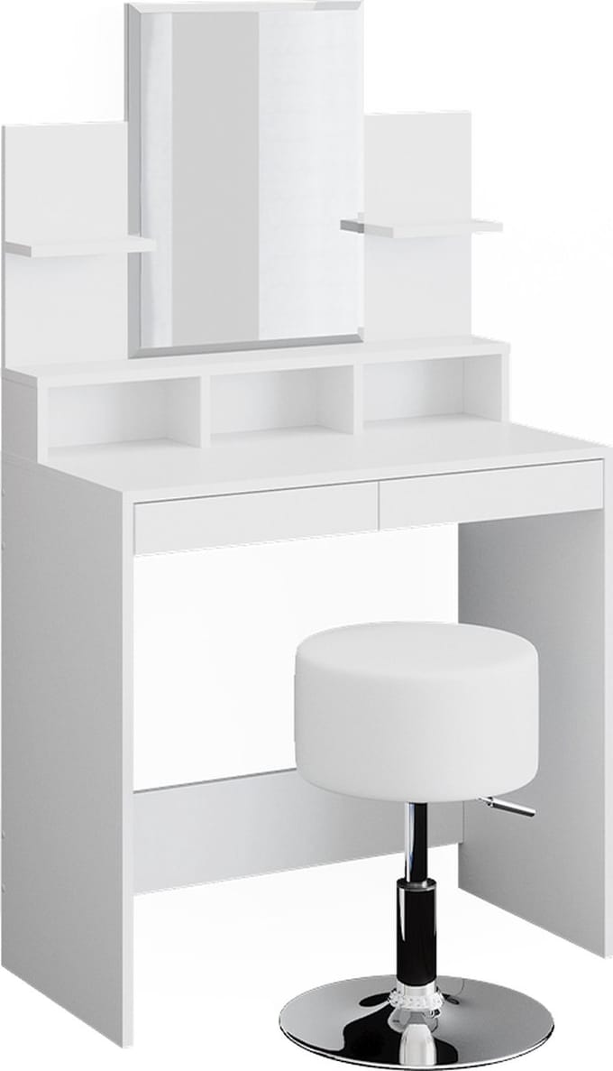 Vicco Ania Kaptafel – 80 cm met krukje Wit