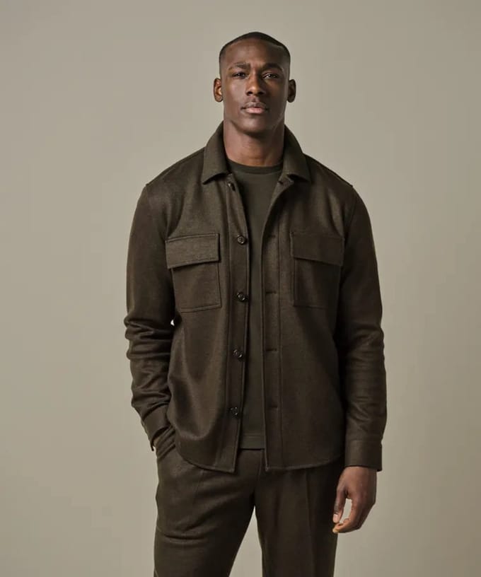 Profuomo Overshirt Groen PPWF30002A