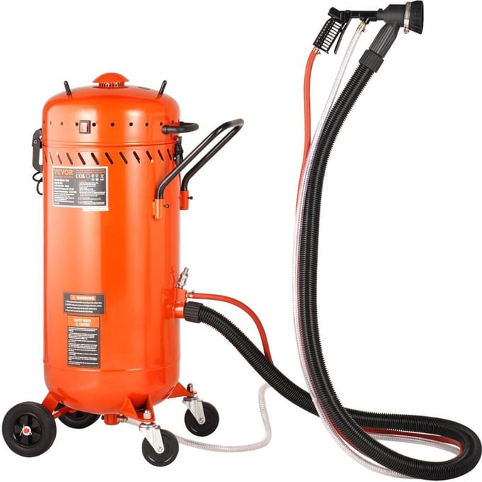 28 Gallon Vacuüm Zandstraler Stofvrije Zandstraler met 1200W Vacuümsysteem