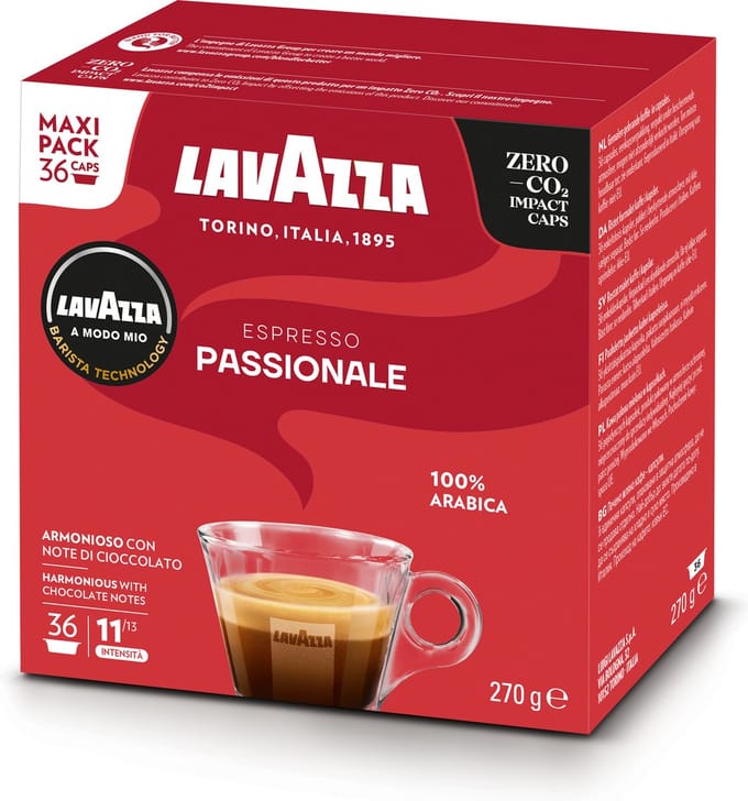 Lavazza A Modo Mio Espresso Passionale - 36 Koffiecups