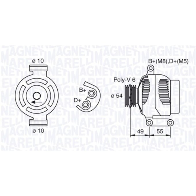 Dynamo / Alternator MAGNETI MARELLI 063377494010