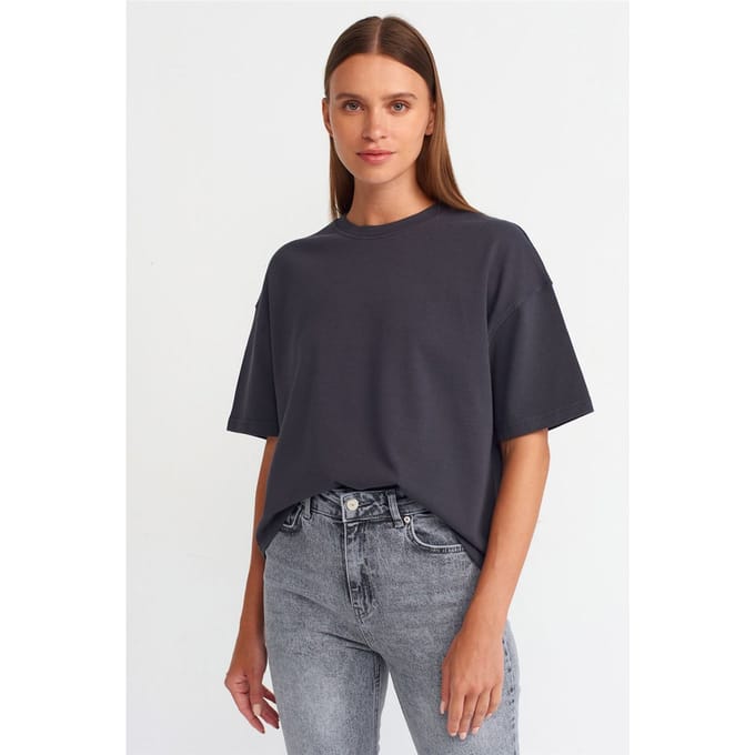 Oversized Katoenen Crew Neck T-Shirt