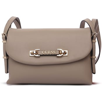 GUESS schoudertas Lefia Flap Shoulder Bag Simply Taupe