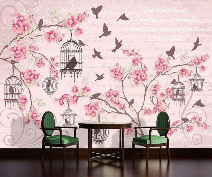 Poster | Roze | 104 x 70,5 cm