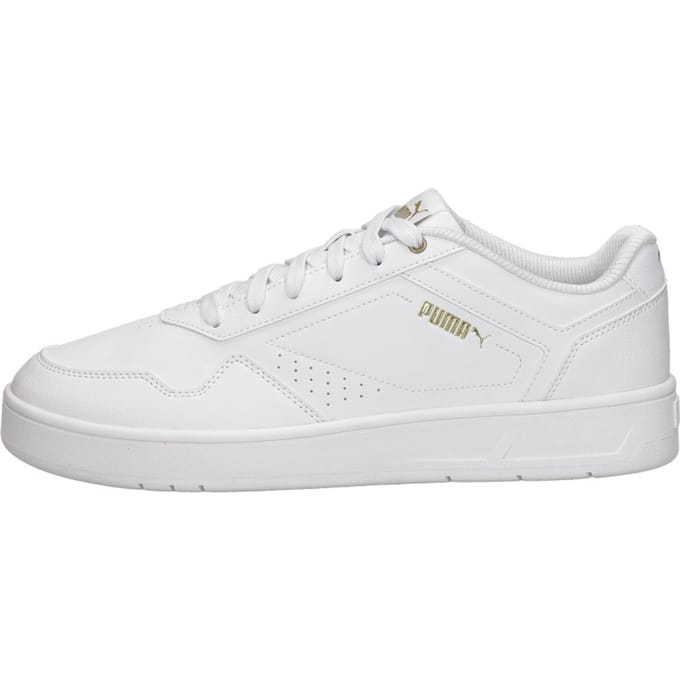 PUMA Court Classic Unisex Sneakers - PUMA White-PUMA Gold