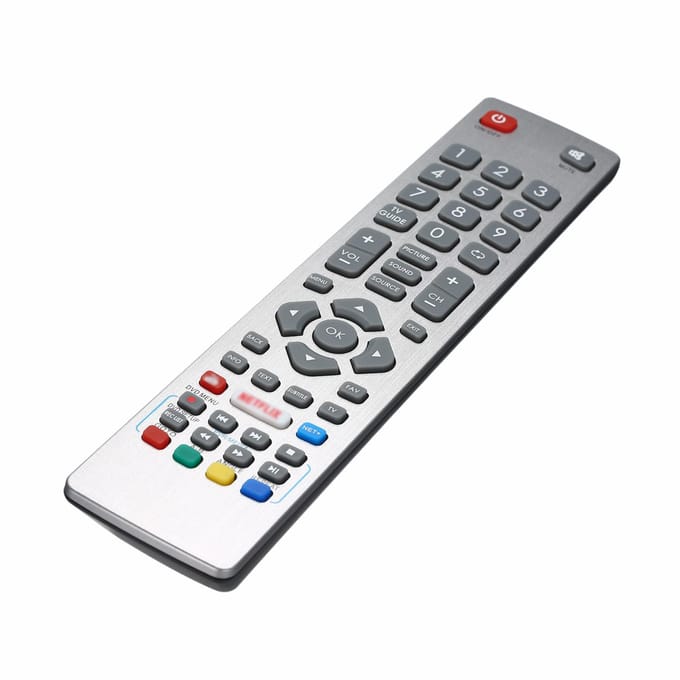 Remplacement de la télécommande TV pour télécommande Sharp Aquos, remplacement intelligent, taille Portable argenté