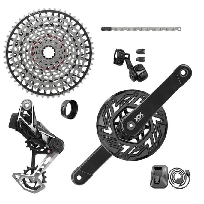 Volledige groep Sram XX T-TYPE Eagle E-MTB AXS BOSCH ISIS 165 MM 36D (10-52)