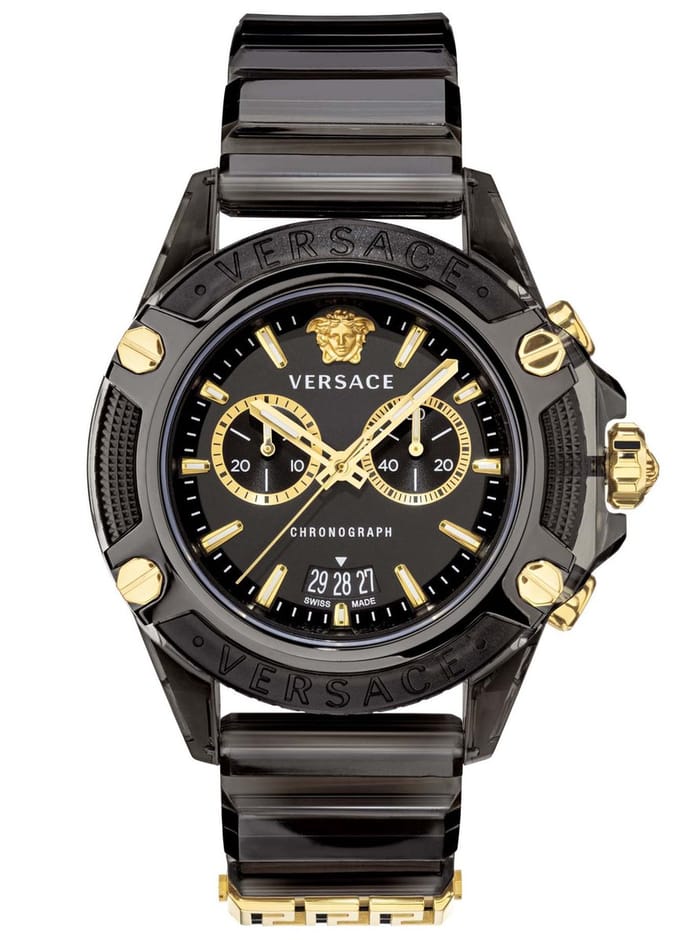 Versace Icon Active VEZ700421 Horloge - Kunststof - Zwart - Ø 44 mm