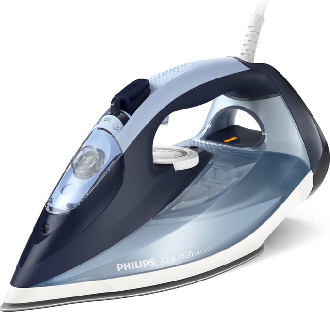 Philips Stoomstrijkijzer DST7020/20 - Zelfreinigend - Verticaal Strijken Mogelijk - Snel Warm - Druppelstop - Blauw
