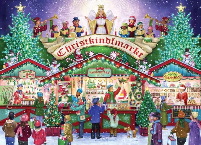 Kerst Puzzel - Legpuzzel Jigsaw - Gezinsactiviteit - Premium Kwaliteit Board - 1000 Stukjes - Multicolor