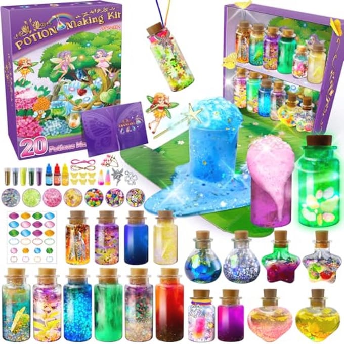 Creatieve knutselset voor kinderen - 20 doe-het-zelf toverdrankjes en experimentenspeelgoed
