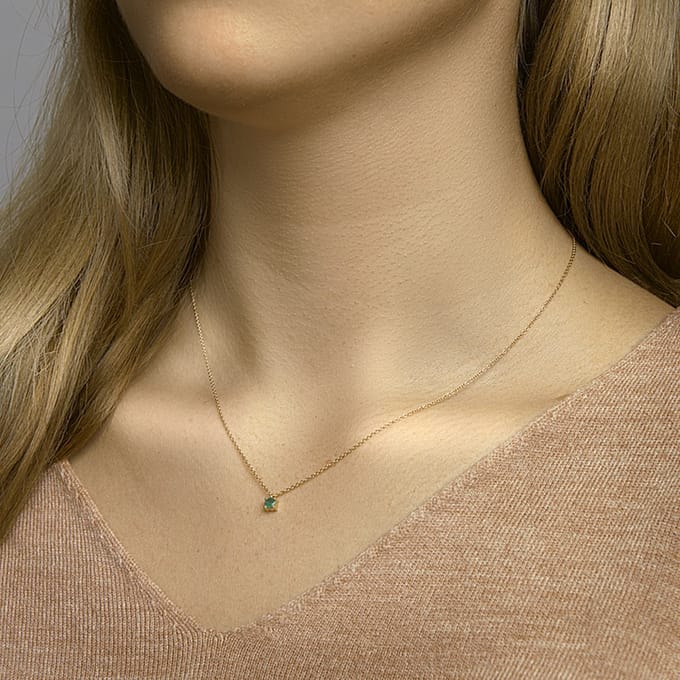 Collier Smaragd 40 - 42 - 44 Cm