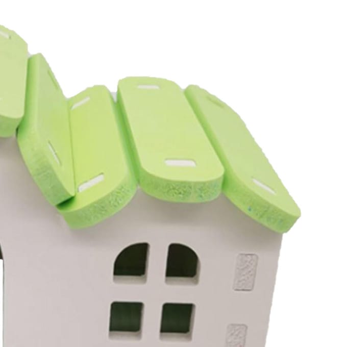 Cachette pour hamster, robuste et colorée, pour petits animaux, pour hamsters, souris et petits animaux à fourrure Small House vert
