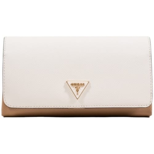 GUESS schoudertas Noelle II Xbody Flap Organizer Tan Multi wit