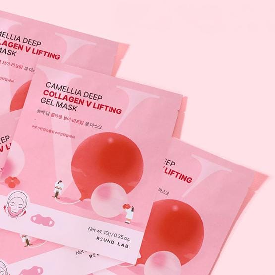 ROUND LAB - Camellia Deep Collagen V Lifting Gel Mask Set 10g x 4 sheets