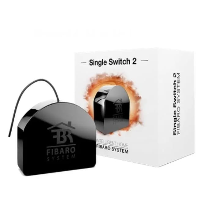 FIBARO Single Switch 2 - Inbouw schakelaar - Werkt met FIBARO Home Centers, Homey en andere Z-Wave Controllers