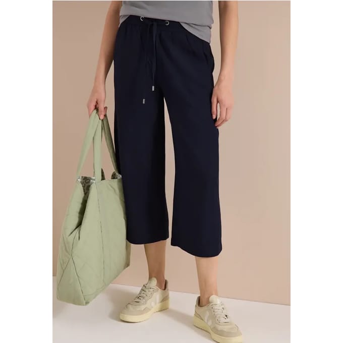 3/4 broek met wijde pijpen in Loose Fit
