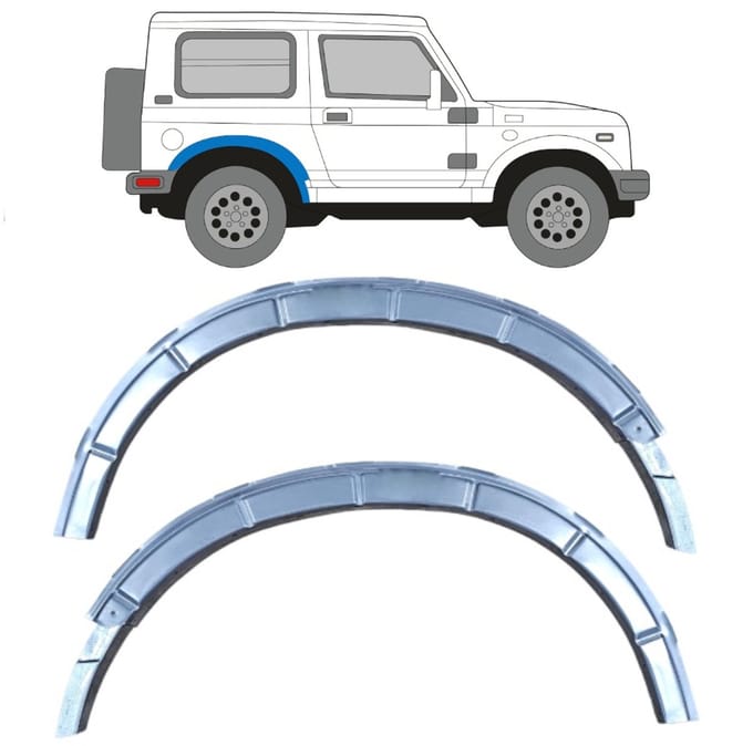 Reparatiepaneel bevestiging achterste wielkast voor Suzuki Samurai 1981-