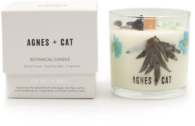 Agnes + Cat Botanische Sojawaskaars - Zeezout & Mos