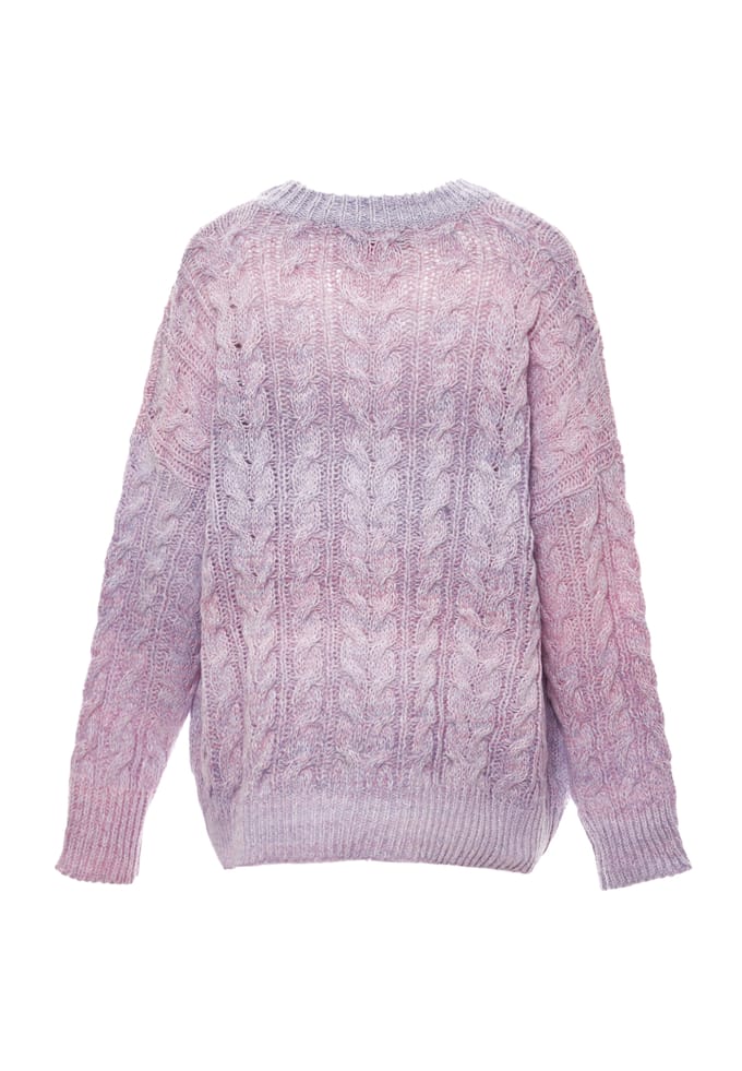 Mymo Jumper Dames PAARS GEBROKEN WIT