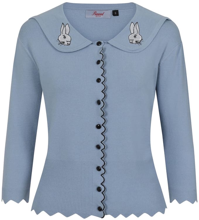 Dancing Days - BUNNY HOP KNIT Cardigan - 3XL - Blauw