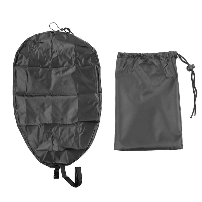 Couvre-cockpit de kayak Tissu Oxford 420D Résistant aux déchirures Imperméable Joint Protecteur de cockpit pour black